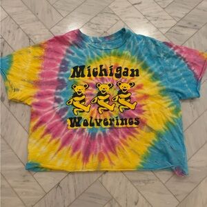 Michigan Wolverines Retrobrand Tie-Dye T-Shirt